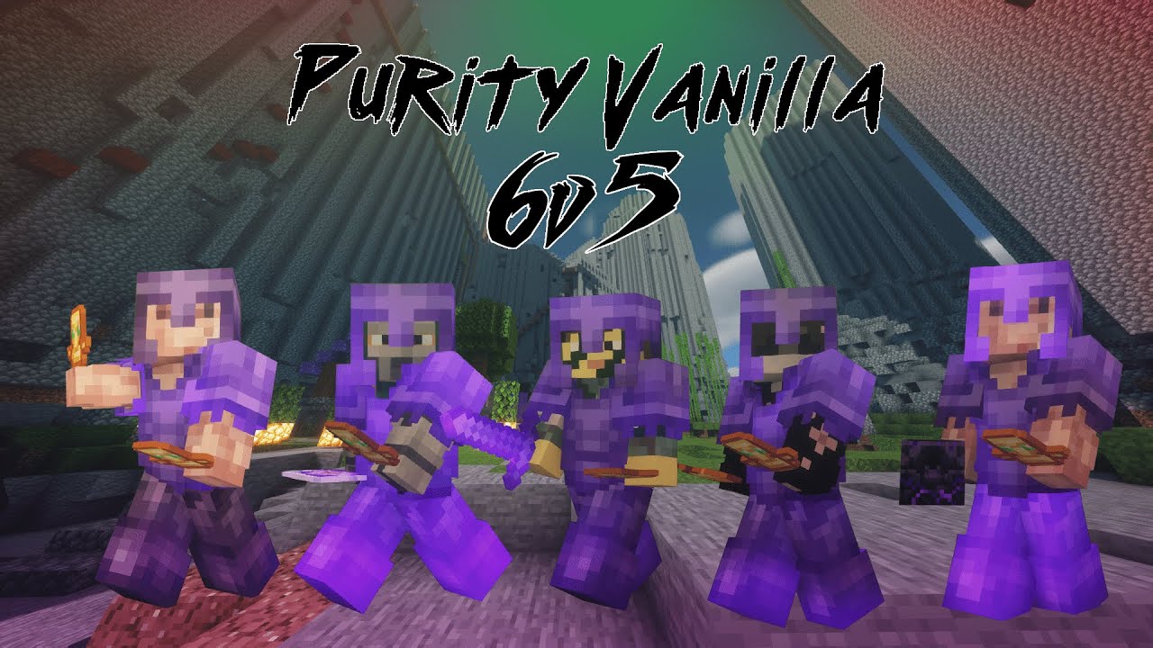 crystal pvp 6v5 team fight! | Purity Vanilla