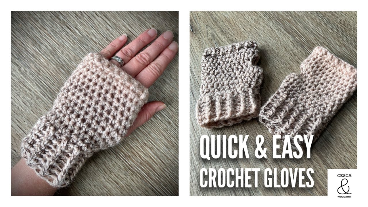 Quick & Easy Crochet Gloves
