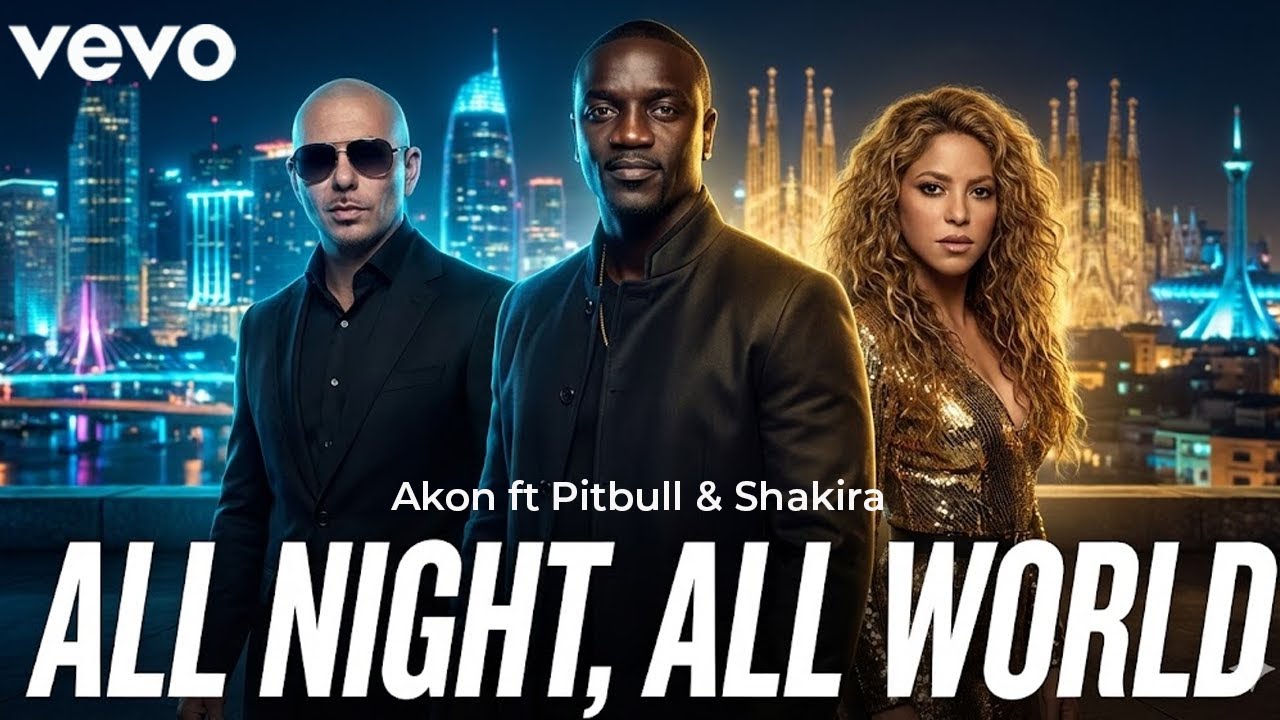 Akon ft Pitbull & Shakira - ALL NIGHT, ALL WORLD(2026 Official Song)