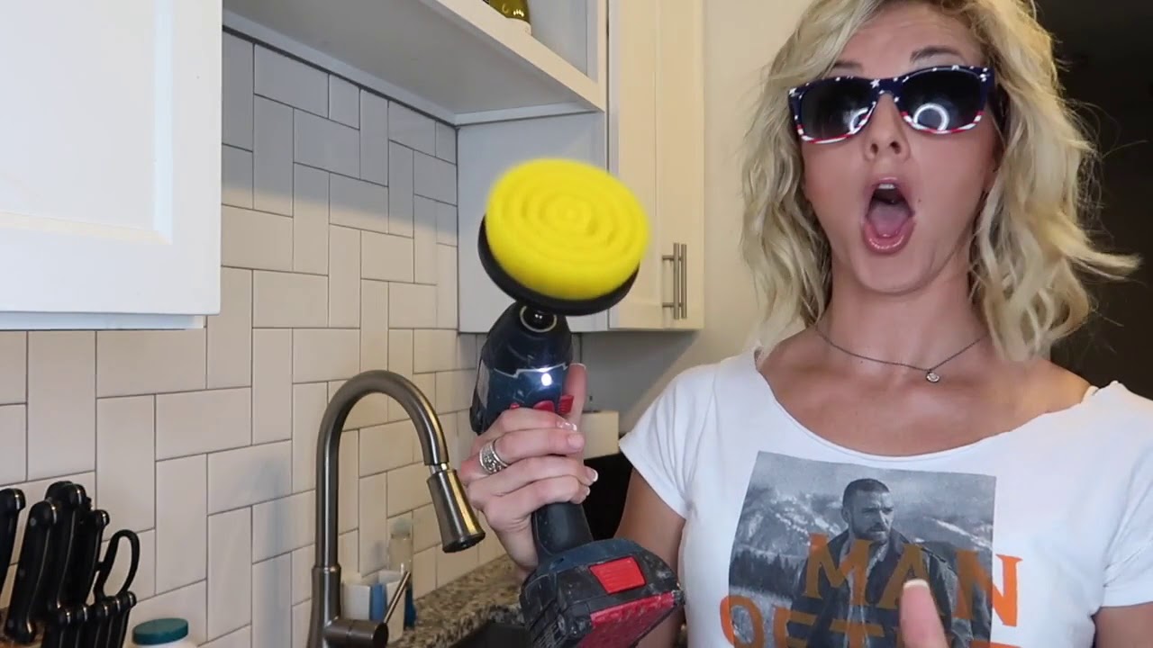 Power Scrubber Brush | Drill Brush Attachment -  Cleaning Hack!