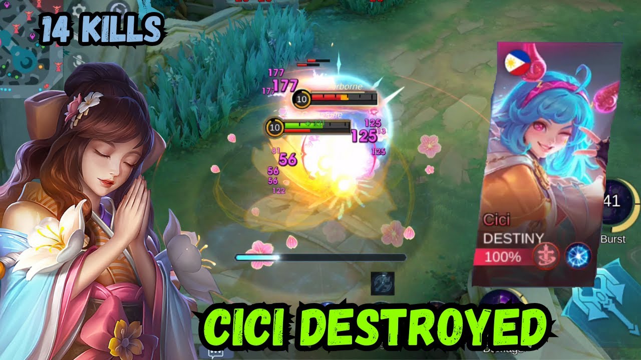 GUINEVERE EXP LANE DOMINATION 😈 | Cici Got Destroyed 5 TIMES 😈 | 14 KILLS MVP | MLBB Ranked