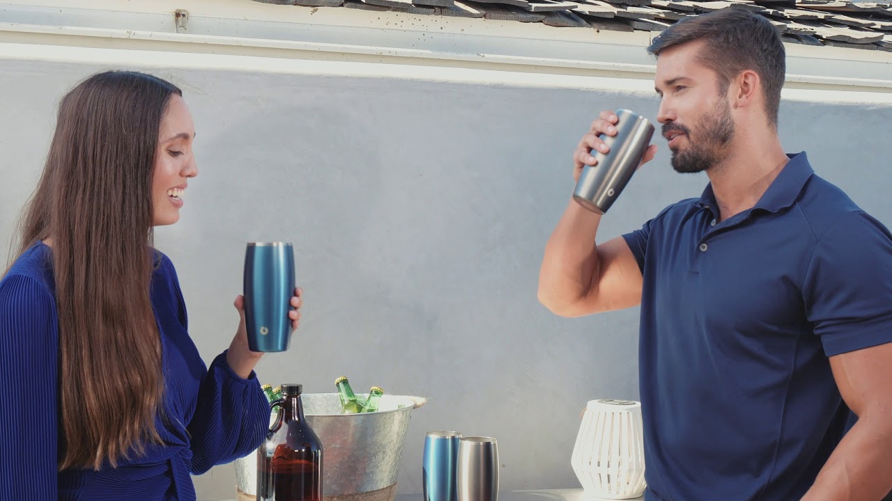 Snowfox Stainless Steel Beer Glass