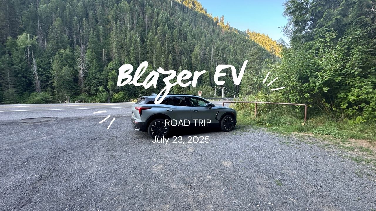 23 июля 2025 г. Поездка на автомобиле Blazer EV в Айдахо. Остановка в Бойсе, штат Айдахо.