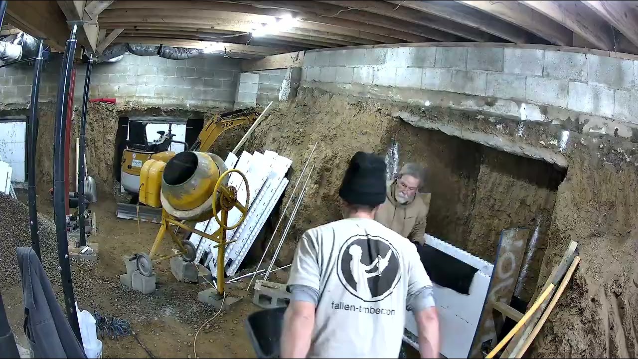 Pouring the next walls for Basement Underpinning 