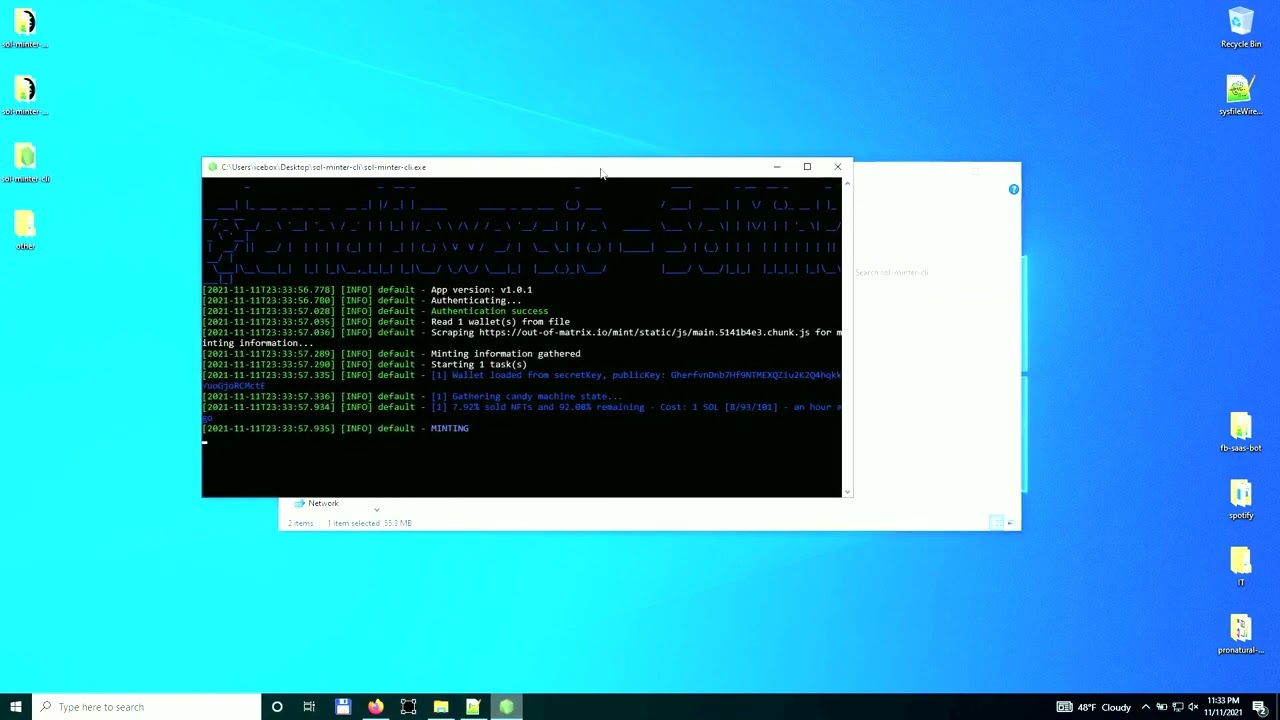 🔥 SOLANA NFT MINTER BOT 🔥 CRACKED BY OPENTEAM 🔥 NFT SOL MINT Script Bot CLI + GUI v1 v2