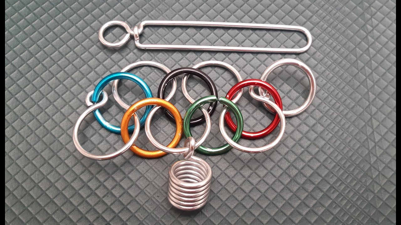 AROS OLÍMPICOS (ROMPECABEZAS DE ALAMBRE)