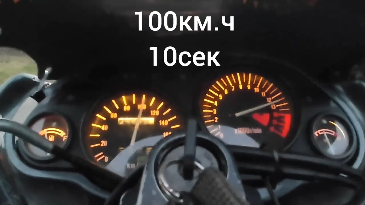 Kawasaki zzr 400-2 разгон до 160