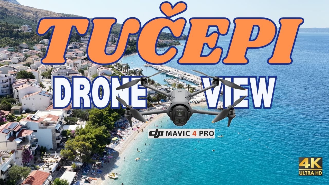 Tučepi  Croatia 4K 🇭🇷 Discovering Tučepi, Croatia from a bird's-eye view: A drone photography