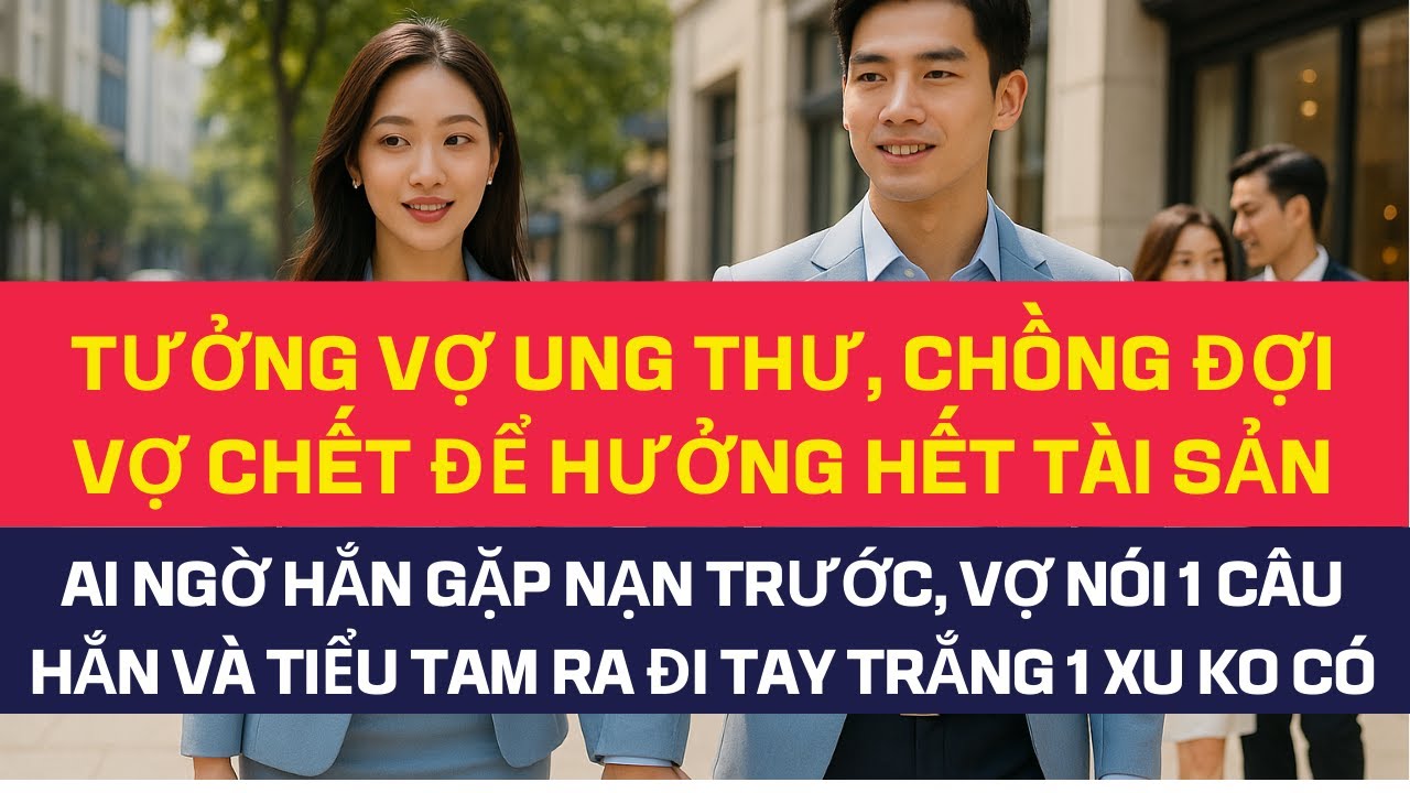tưởng vợ ung thư, chồng đợi vợ ch.ết để hưởng hết t&agrave;i sản, ai ngờ hắn gặp nạn trước