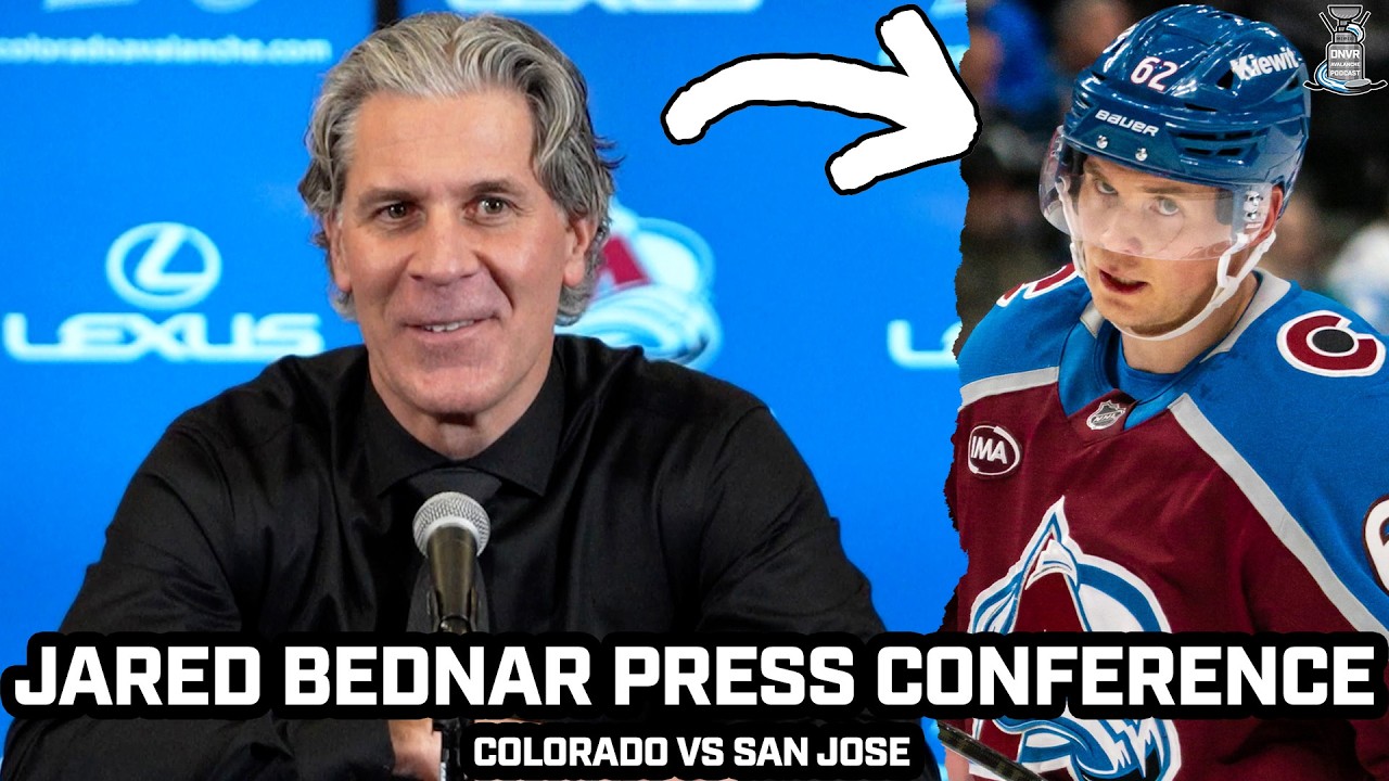 Jared Bednar HOPES Olympic Break Helps Power Play, Lehkonen 2 Goals & More After Avs WIN vs Sharks