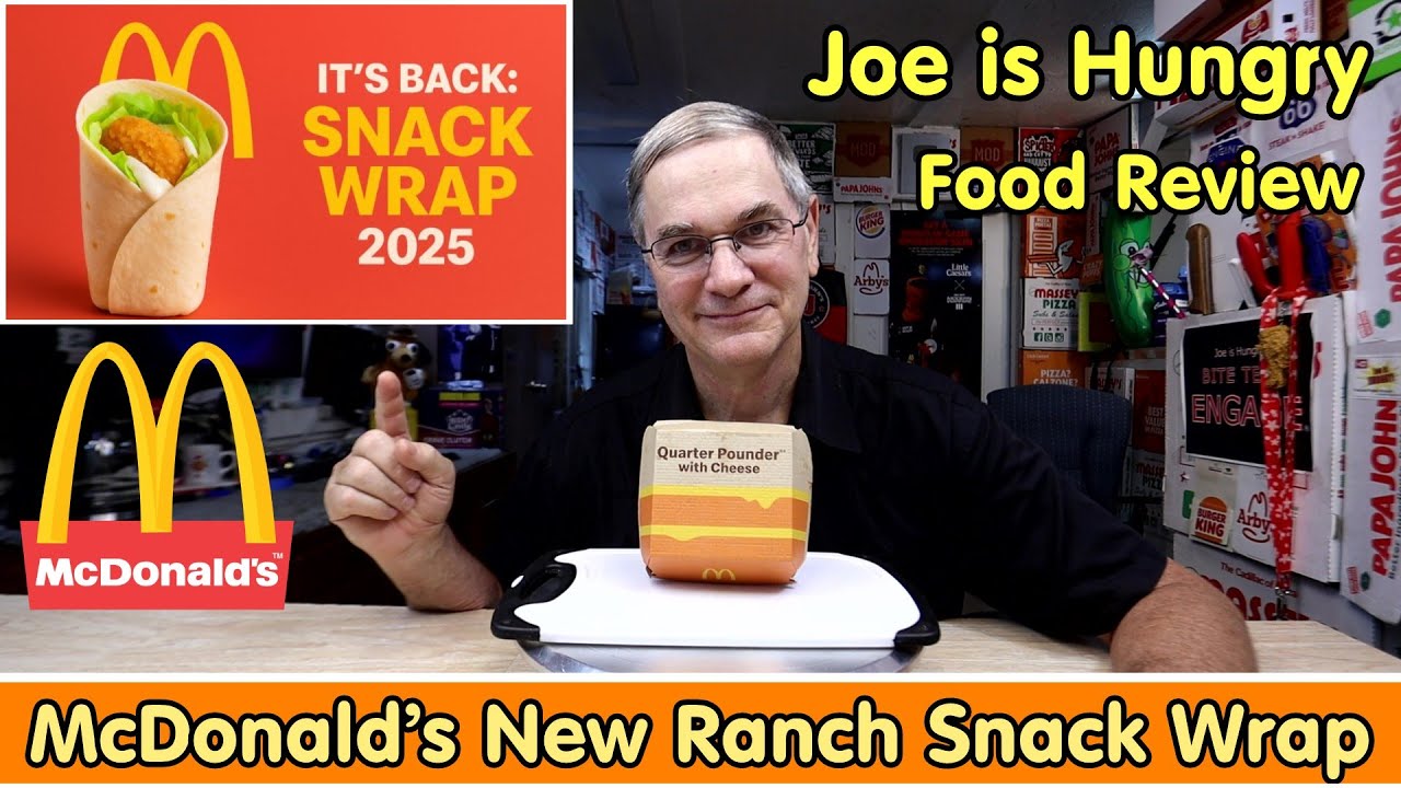 McDonald’s New Snack Wrap Review * Ranch * Joe is Hungry 🐓🐎♨️