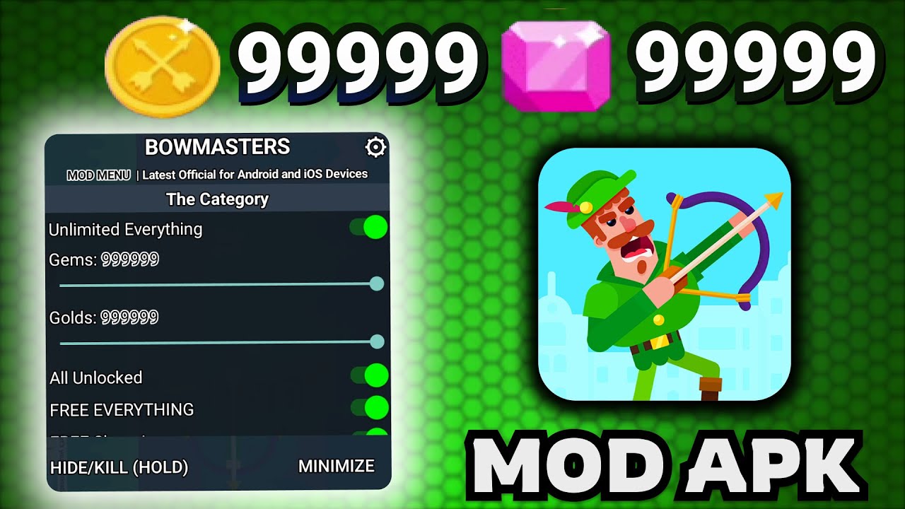 Bowmasters Mod APK &ndash; Unlimited Coins, All Characters Unlocked (iOS & Android Guide)
