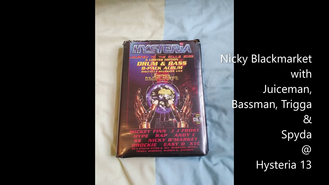 Old school DNB - Nicky Blackmarket with Bassman, Trigga, Spyda & Juiceman @ Hysteria 13 (Part 1)
