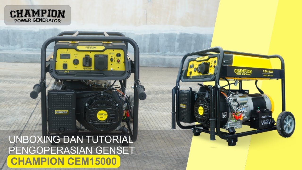 Champion CEM 15000 14 kvA / 11 kW Open Type Generator Original