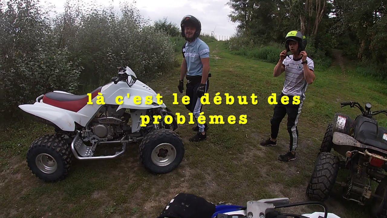BALADE EN QUAD QUI FINI MAL😱🤪 #700 RAPTOR #170 BAROSSA #450 DINLI