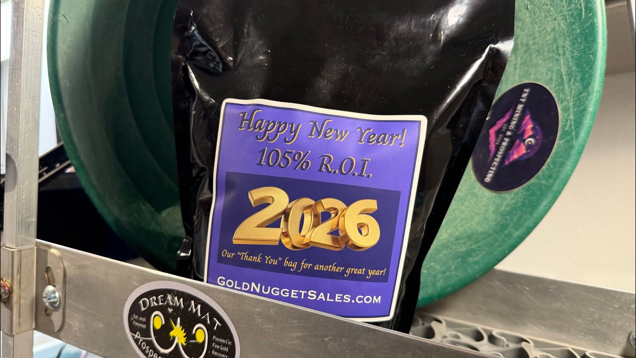 Sluicing And Panning The “Happy New Year 105% R.O.I” Gold Paydirt Bag. G.N.S #sluice #panning #gold 