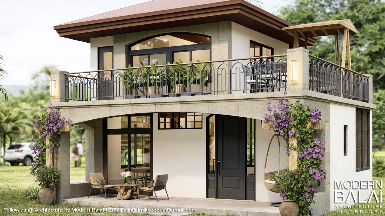 Modern Farmhouse Designs Philippines | 2-Bedroom 8 x 6.5 Meters