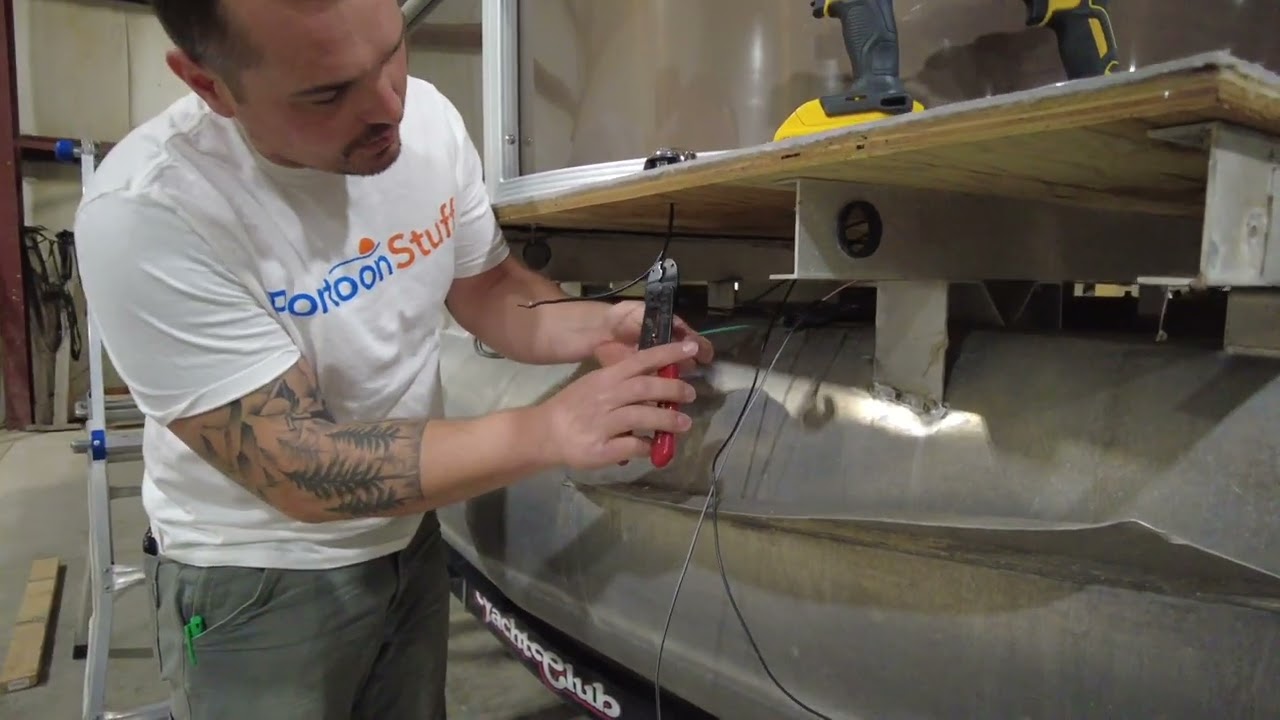 Installing Pontoon Boat Lights - Docking Lights and Navigation Lights