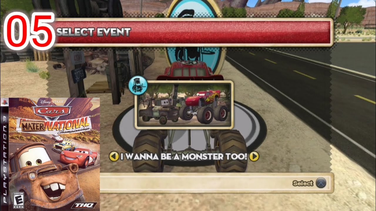 Let's Play Cars Mater-National Championship (PS3) - Episode 5 - I Wanna Be a Monster Too!