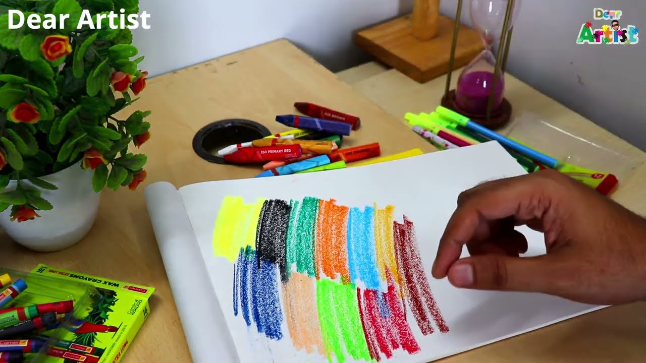 Camlin Drawing Kit Combo Review & Test | Oil Pastels | Drawing Book | Sketch Pens | Wax Crayons DIY
