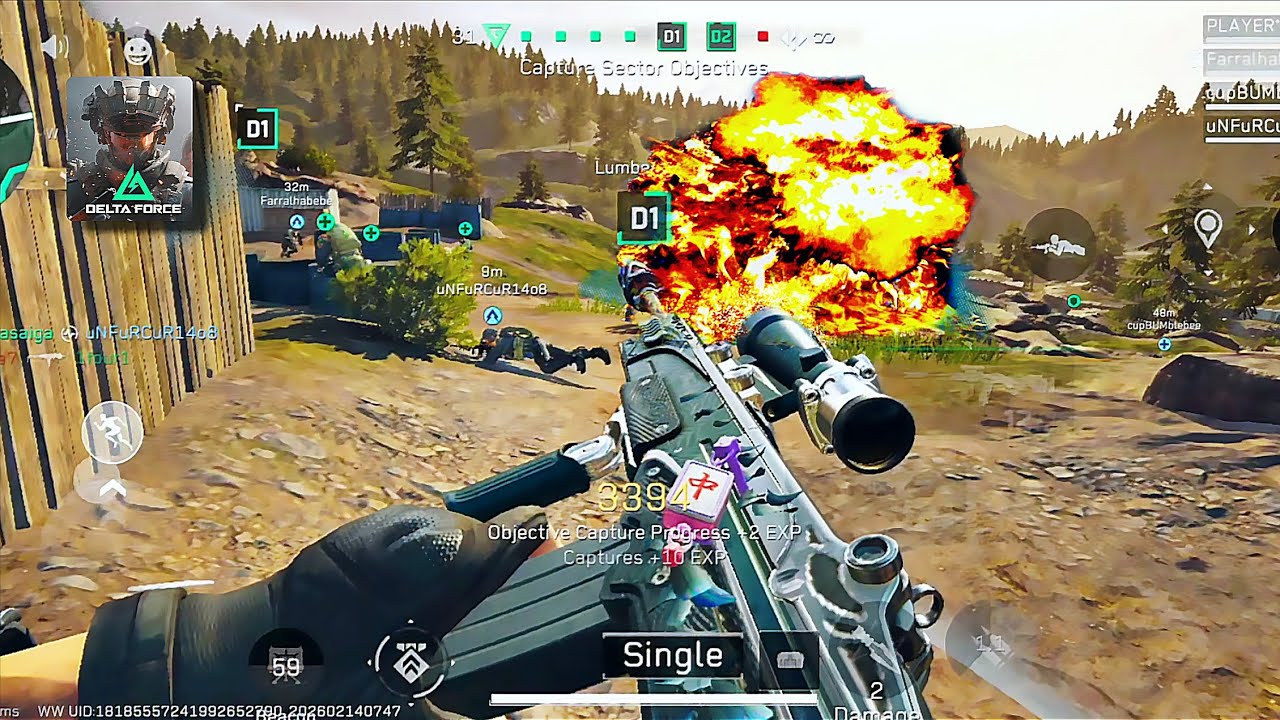 DELTA FORCE MOBILE NEW MINI 14 SKINNN GAMEPLAY|HIGHEST KILLS 