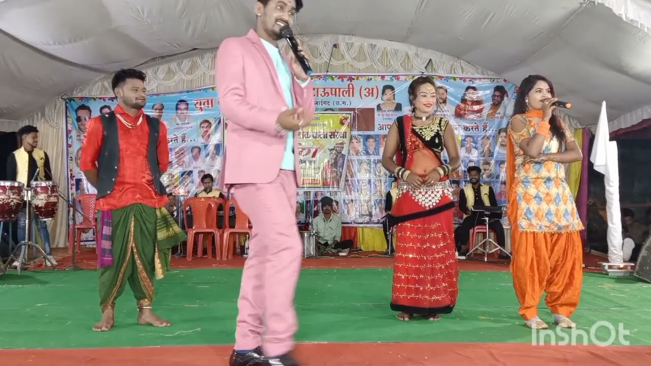 दुरुग भिलाई लेके जाहु ।। किशन सेन ।। पुष्पा भारती live Show bataupali #parmeshwarsahu#kishansen