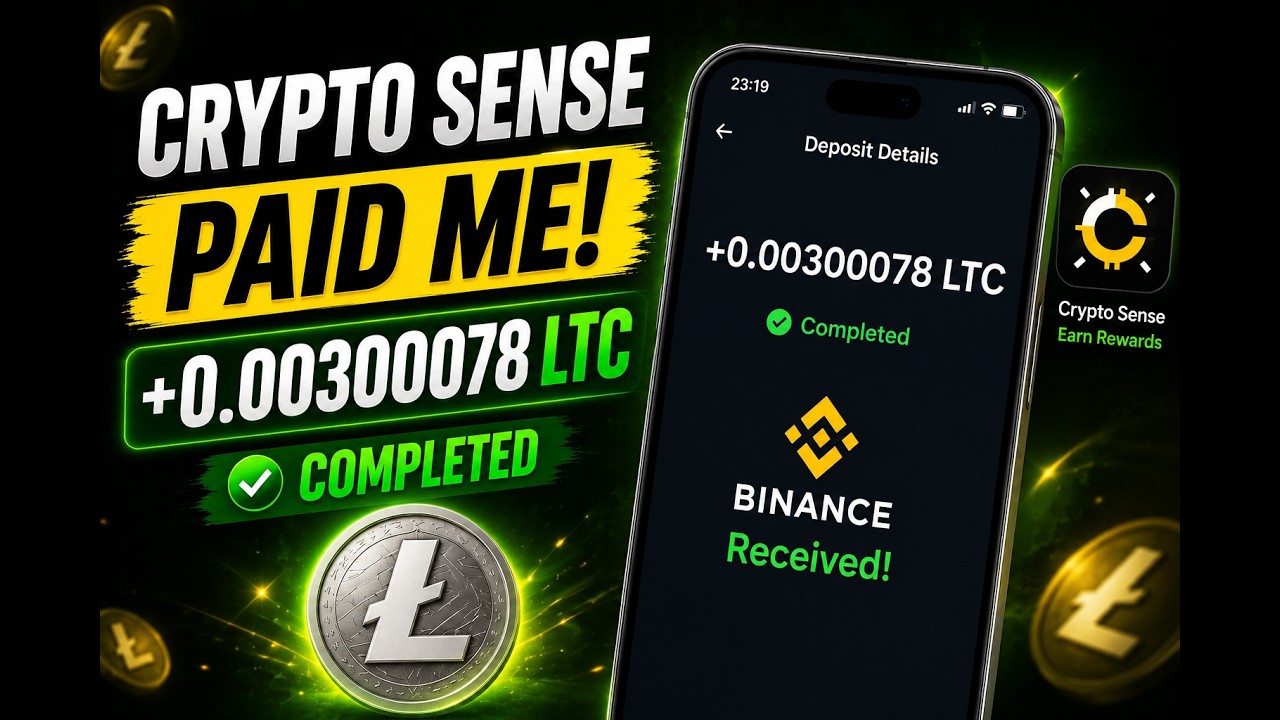 Доказательство выплаты в Crypto Sense 💰 Зарабатывайте Litecoin БЕСПЛАТНО автоматически!