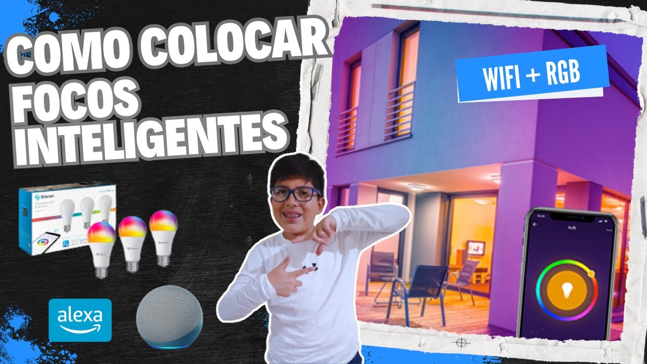 cómo conectar una BOMBILLA o FOCO inteligente a Alexa