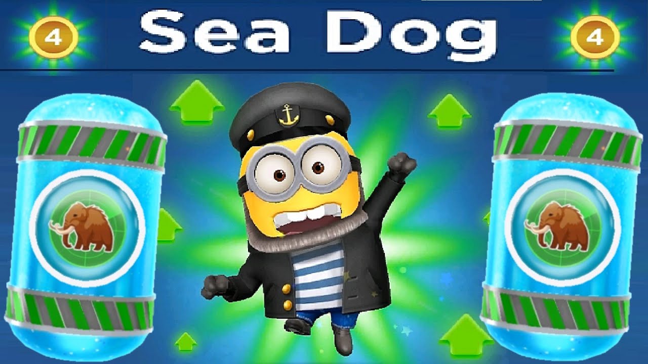 Despicable Me Minion Rush Sea Dog Level Up Costume gameplay walkthrough ios / android