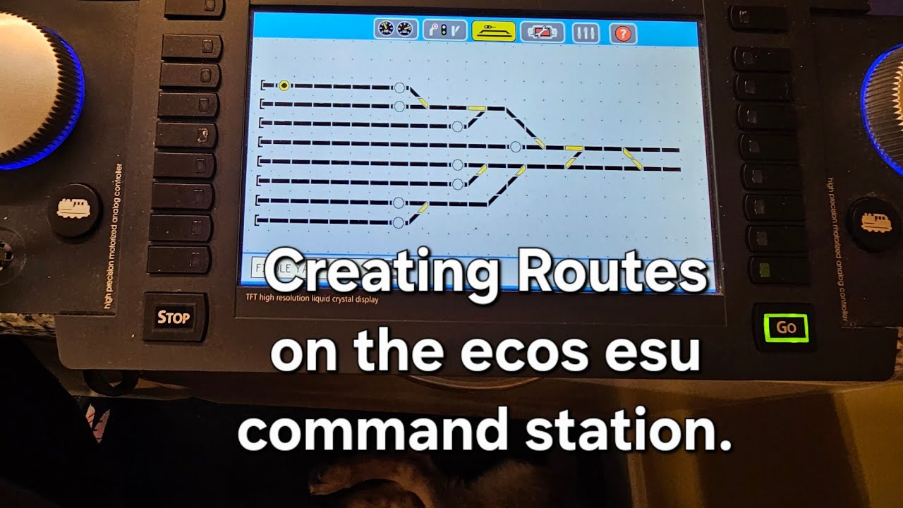 Creating Routes on the Ecos Esu Command Station.