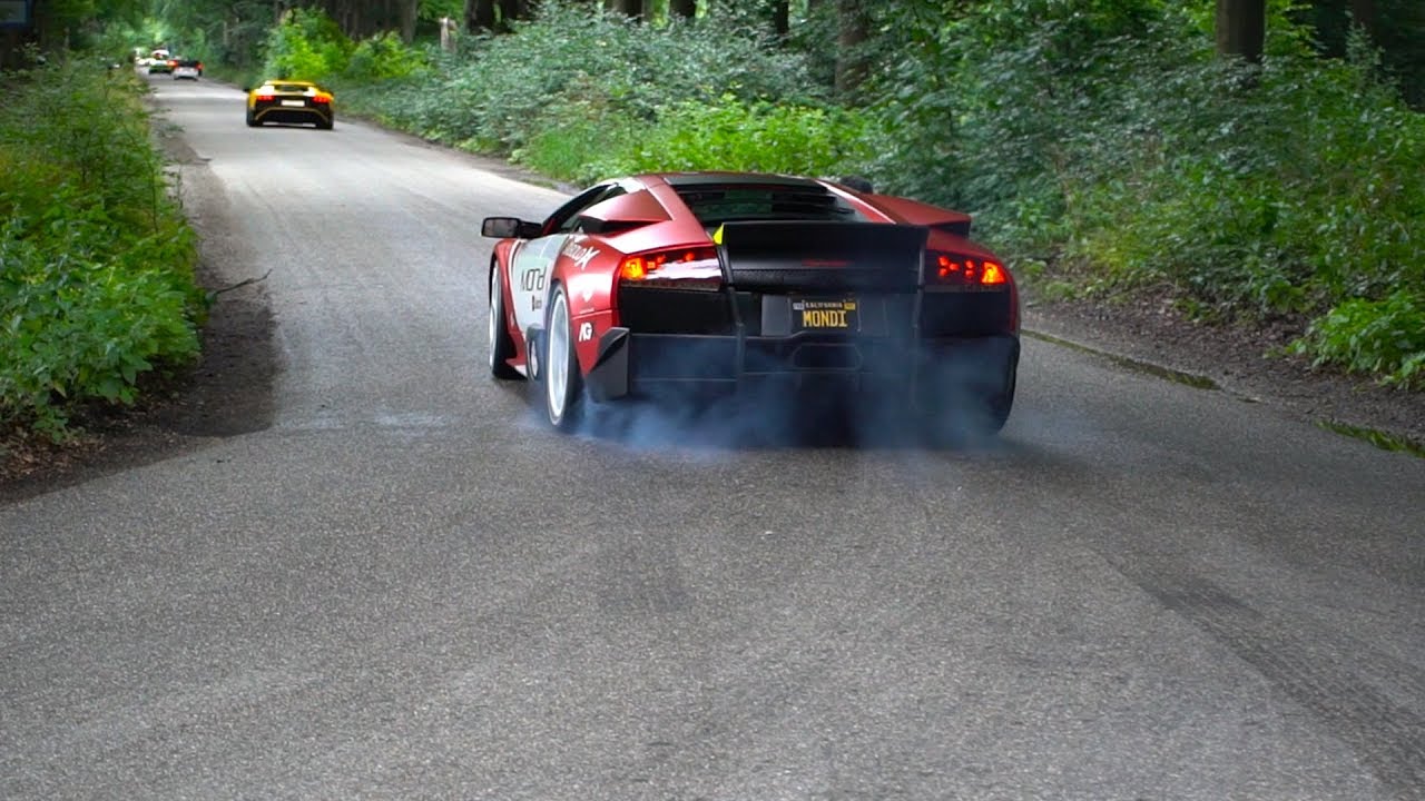 Modified Lamborghini Murcielago LP640 BURNOUTS (&Mondi)!