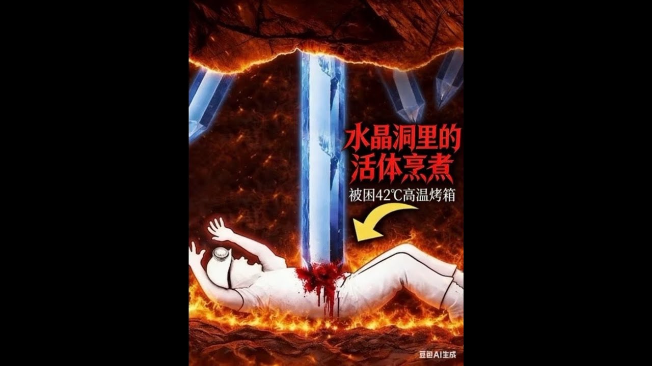 一个男人在水晶洞里凿水晶，结果被巨大的晶体压住。他没立刻死。他还能喘，能听见自己心跳。可他动不了，连换个姿势都做不到。#探险 #horror #百科密码 #事故 #熱門 #知识渊博