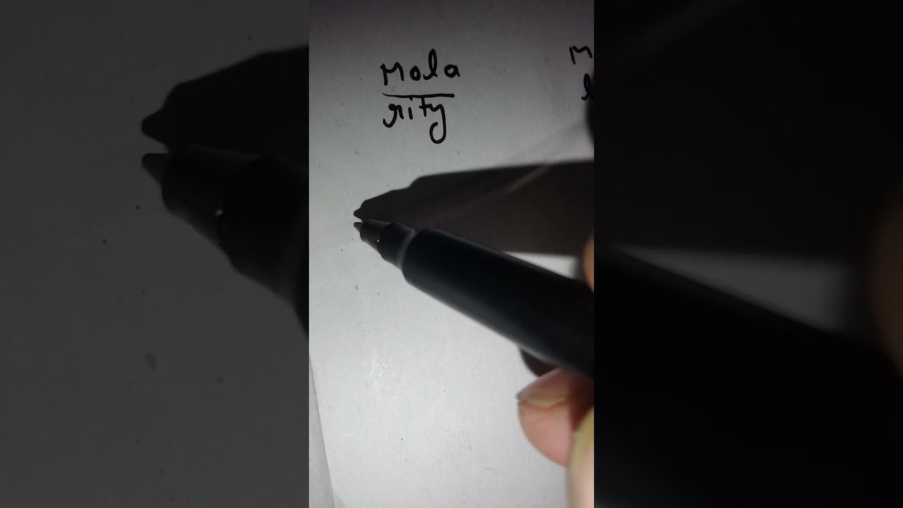 Molarity and molality definition short tricks