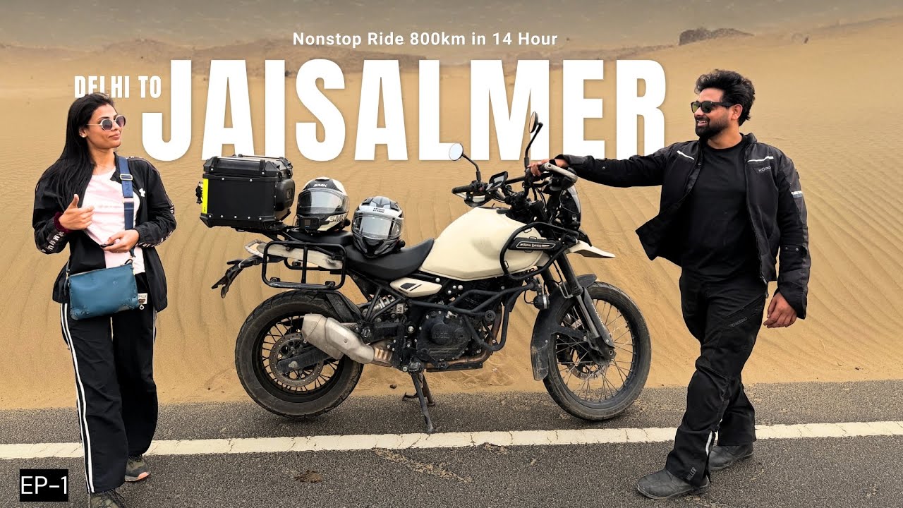 Delhi To Jaisalmer with Himalayan 450 | Another Epic Bike Ride | Rajasthan Moto Vlog EP - 1