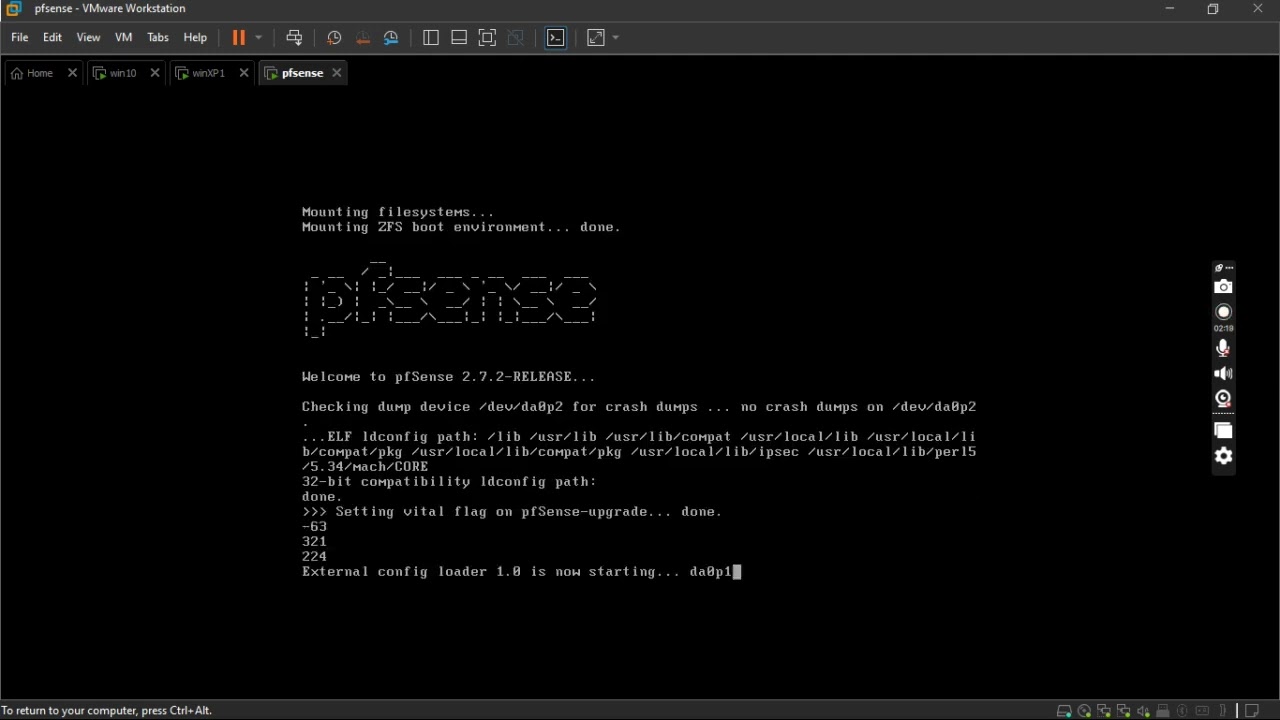 installation pfsence