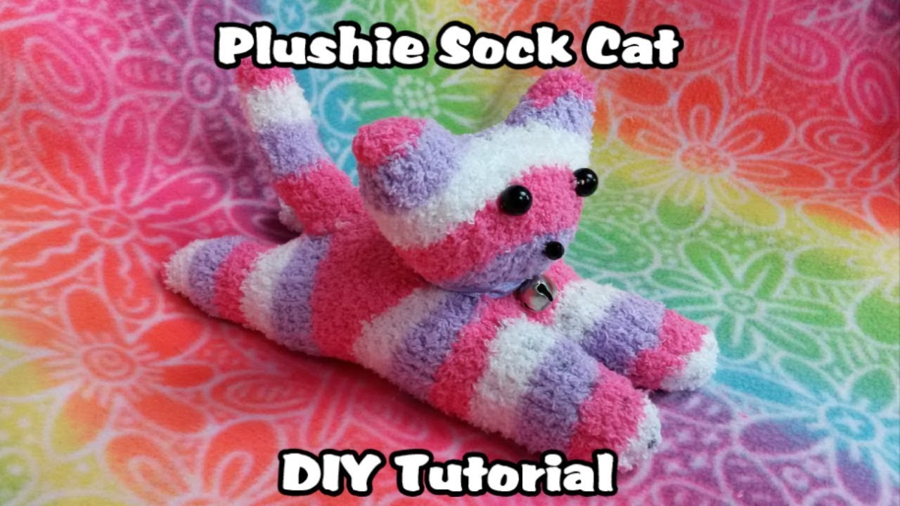 Plushie Sock Cat DIY Tutorial