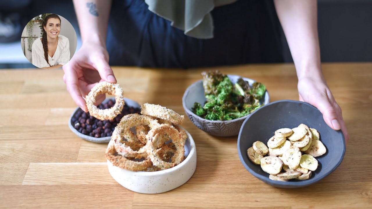 4 SNACKS RÁPIDOS Y SALUDABLES en Airfryer - Amanda Ortiga