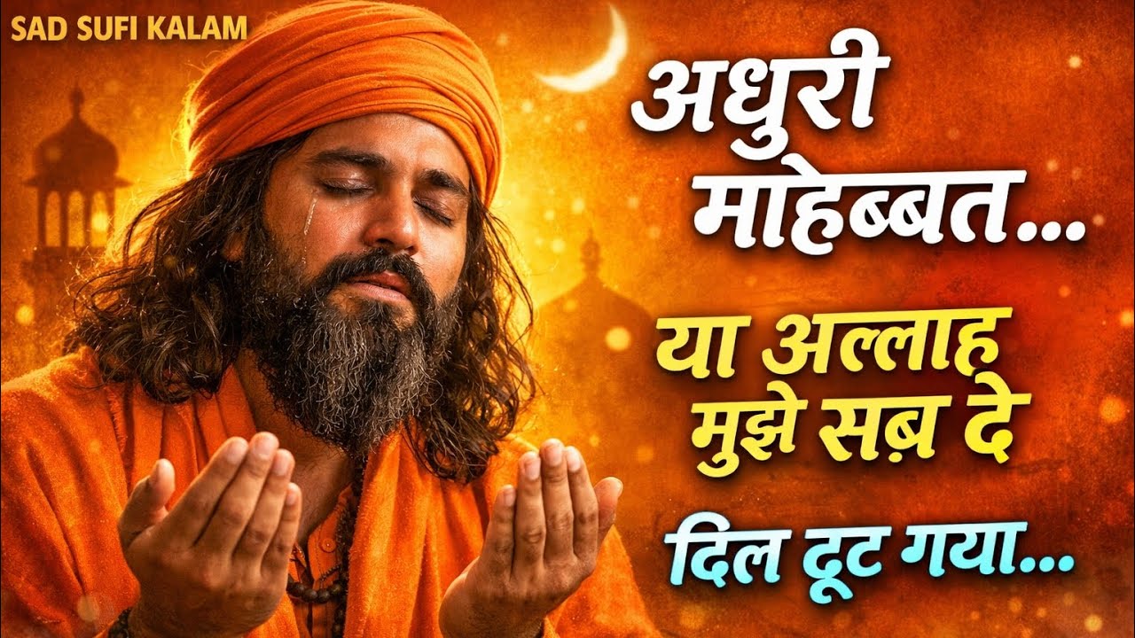 “Adhuri Mohabbat Ka Dard 💔 | Ya Allah Mujhe Sabr De | Heart Touching Sad Sufi Kalam 2026”