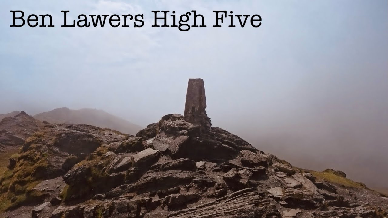 Hiking five mountains of the Lawers range.