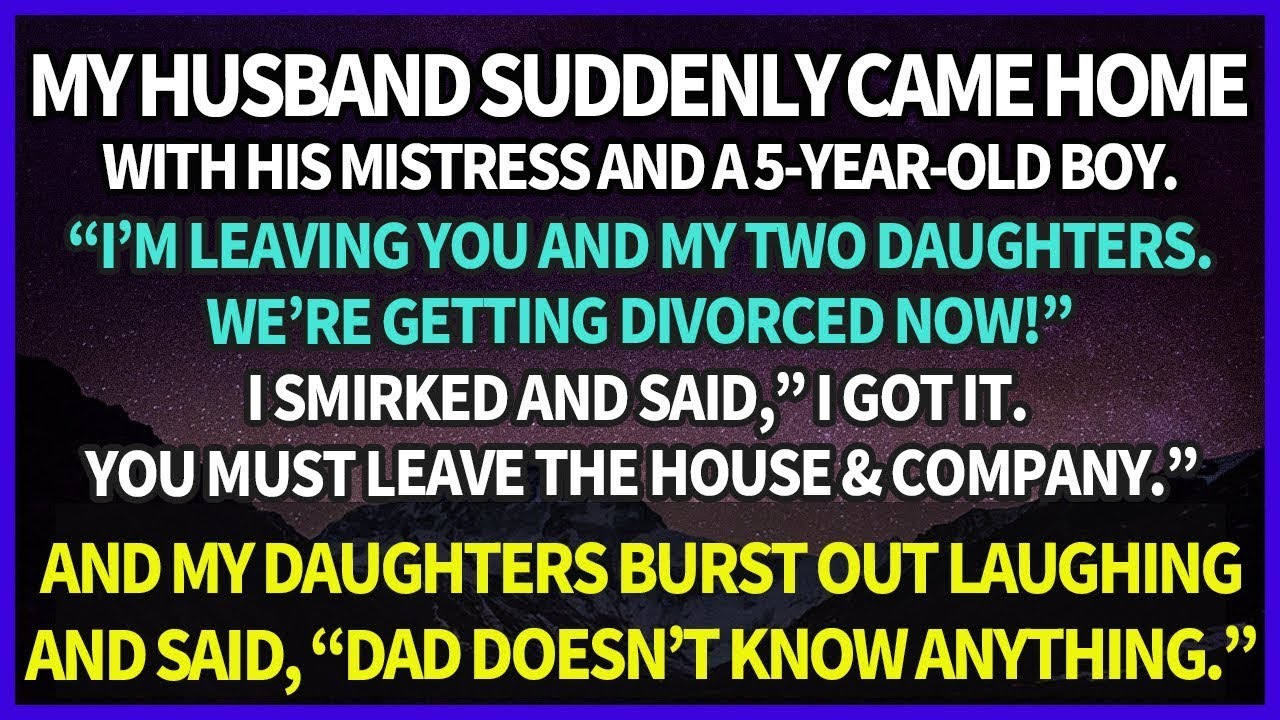 My husband, without knowing anything, left me ＆ two daughters for his mistress & her 5-year-old so