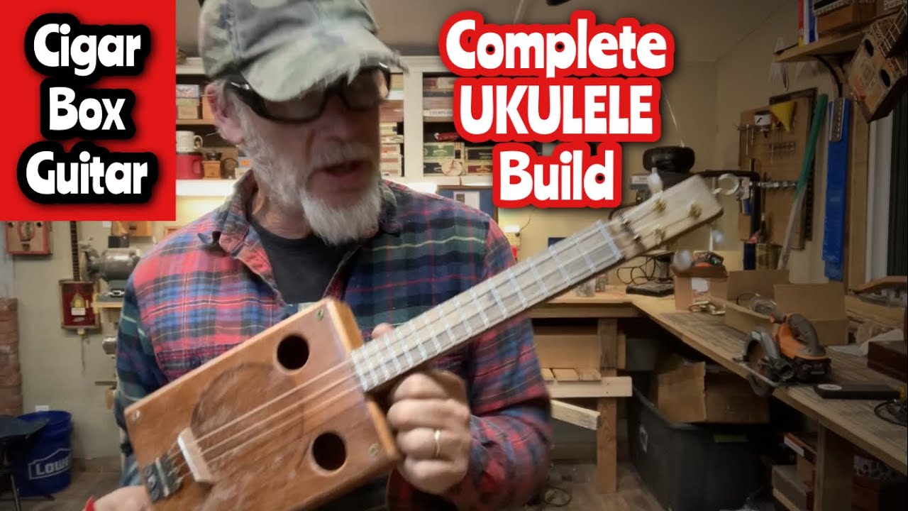 Видео сборки гитары-укулеле Cigar Box Guitar - Ukulele 😎