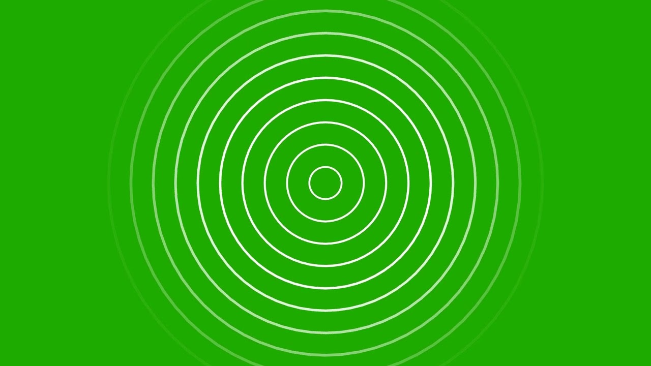 Radio waves circle Free Green Screen Video Full HD