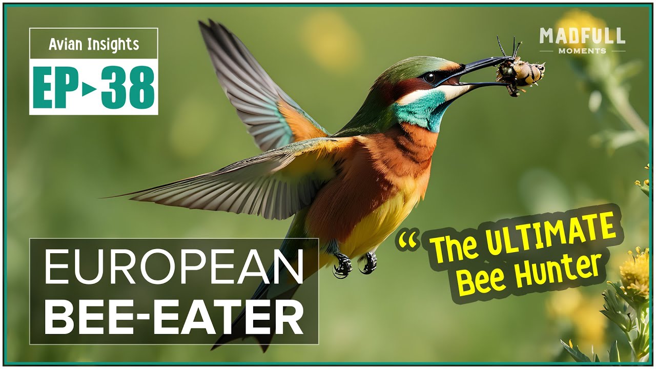 European Bee-Eater → The Ultimate Bee Hunter ● #facts @MadfullMoments ◌ EP►38