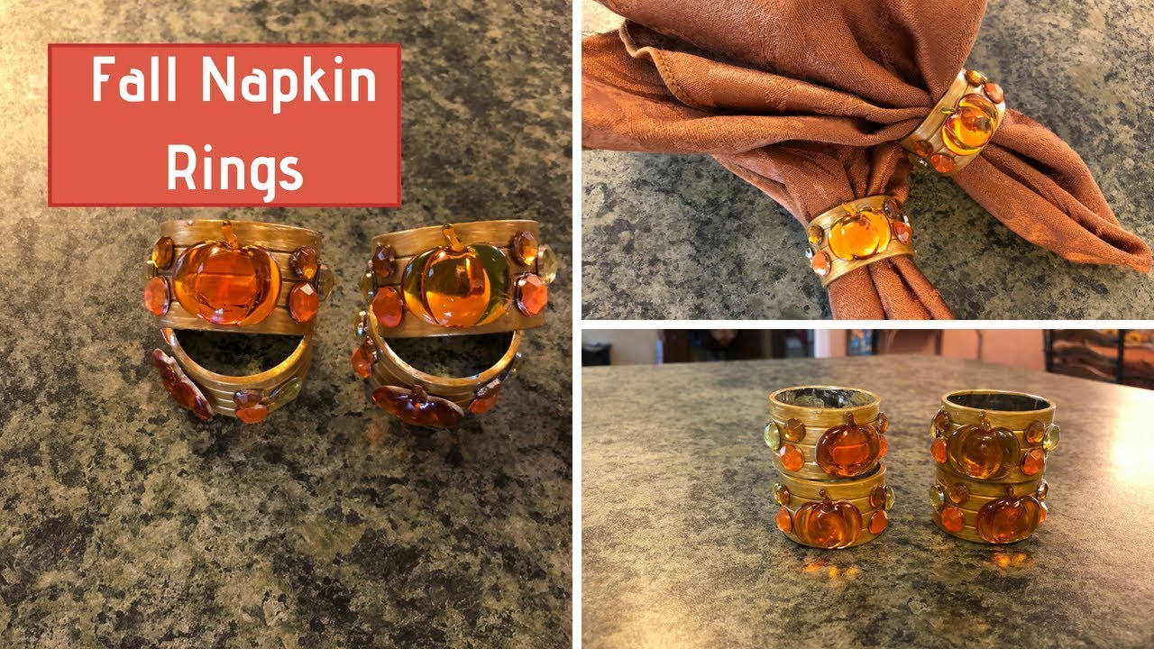 Dollar Tree Fall Napkin Ring DIY 2018