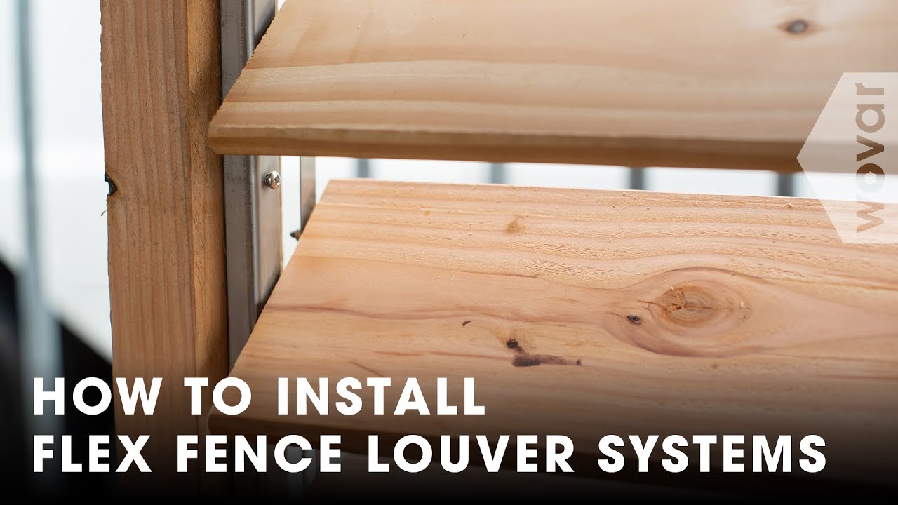How to install louver frames | Flex Fence Louver Systems | Wovar