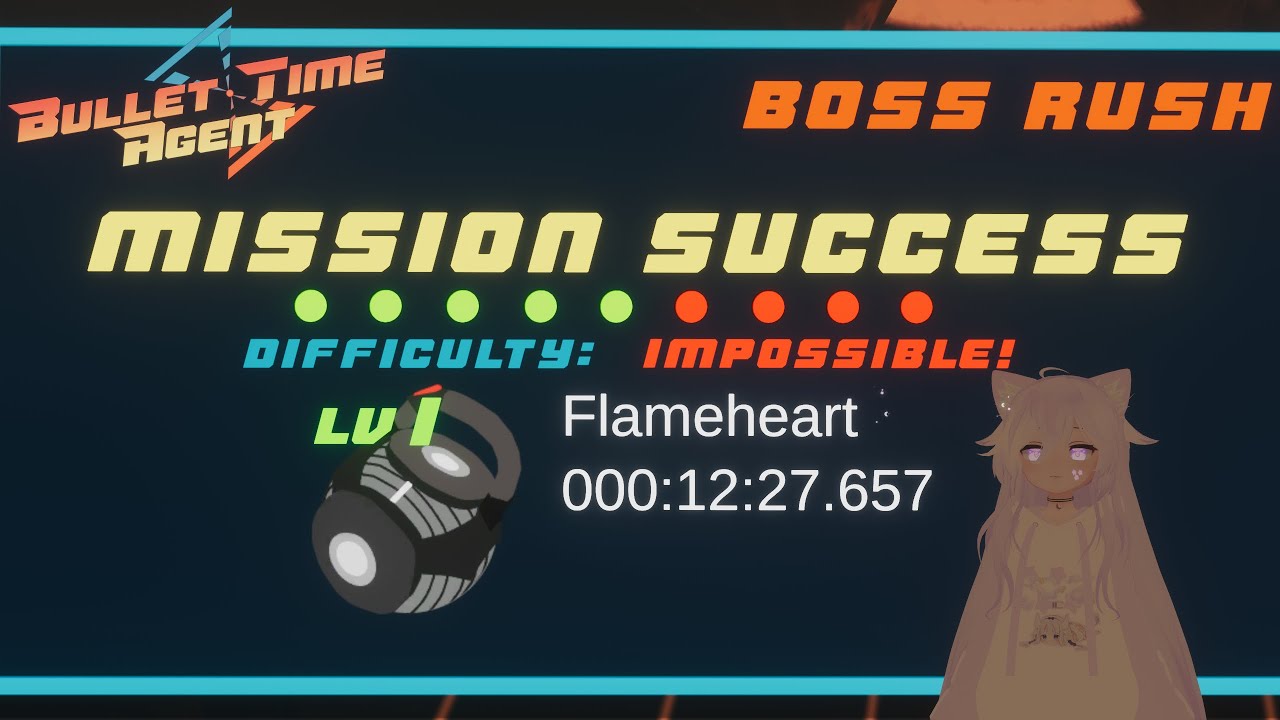 VRChat — Bullet Time Agent (Boss Rush — level 1 weapon — 