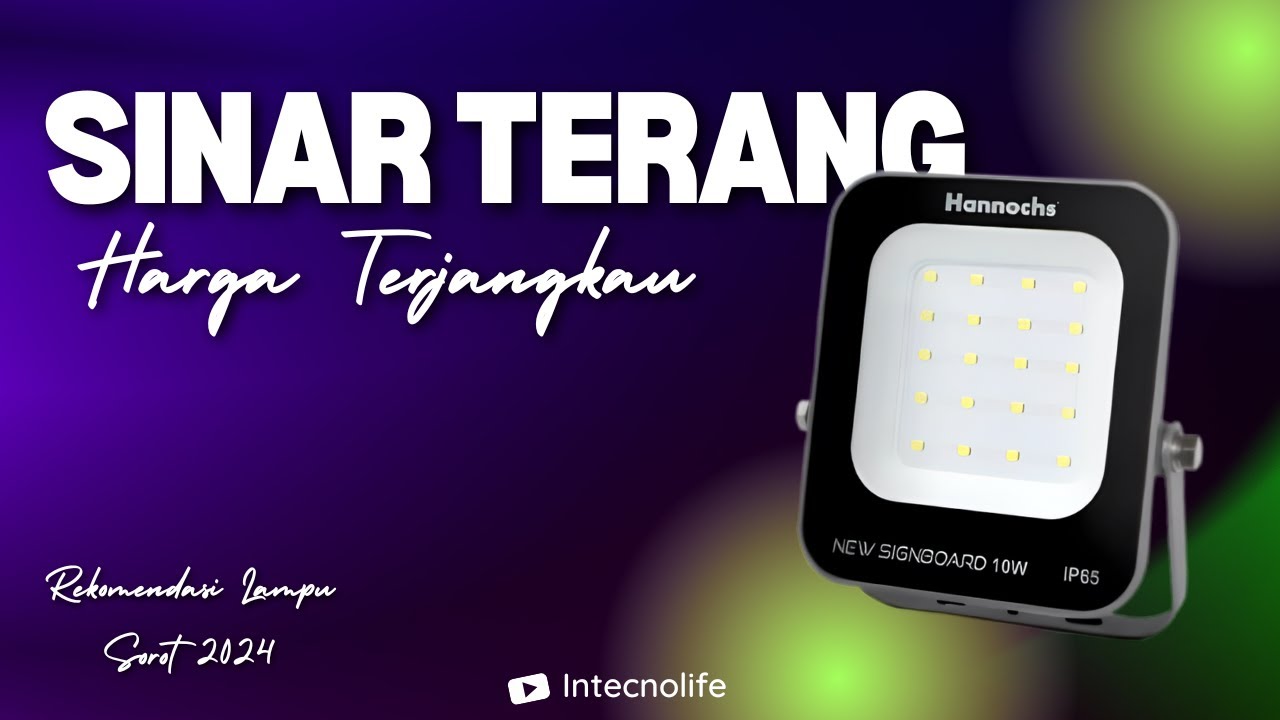 5 REKOMENDASI LAMPU SOROT LED TERJANGKAU TERBAIK COCOK UNTUK TAMAN,RUMAH DAN PENCAHAYAAN !