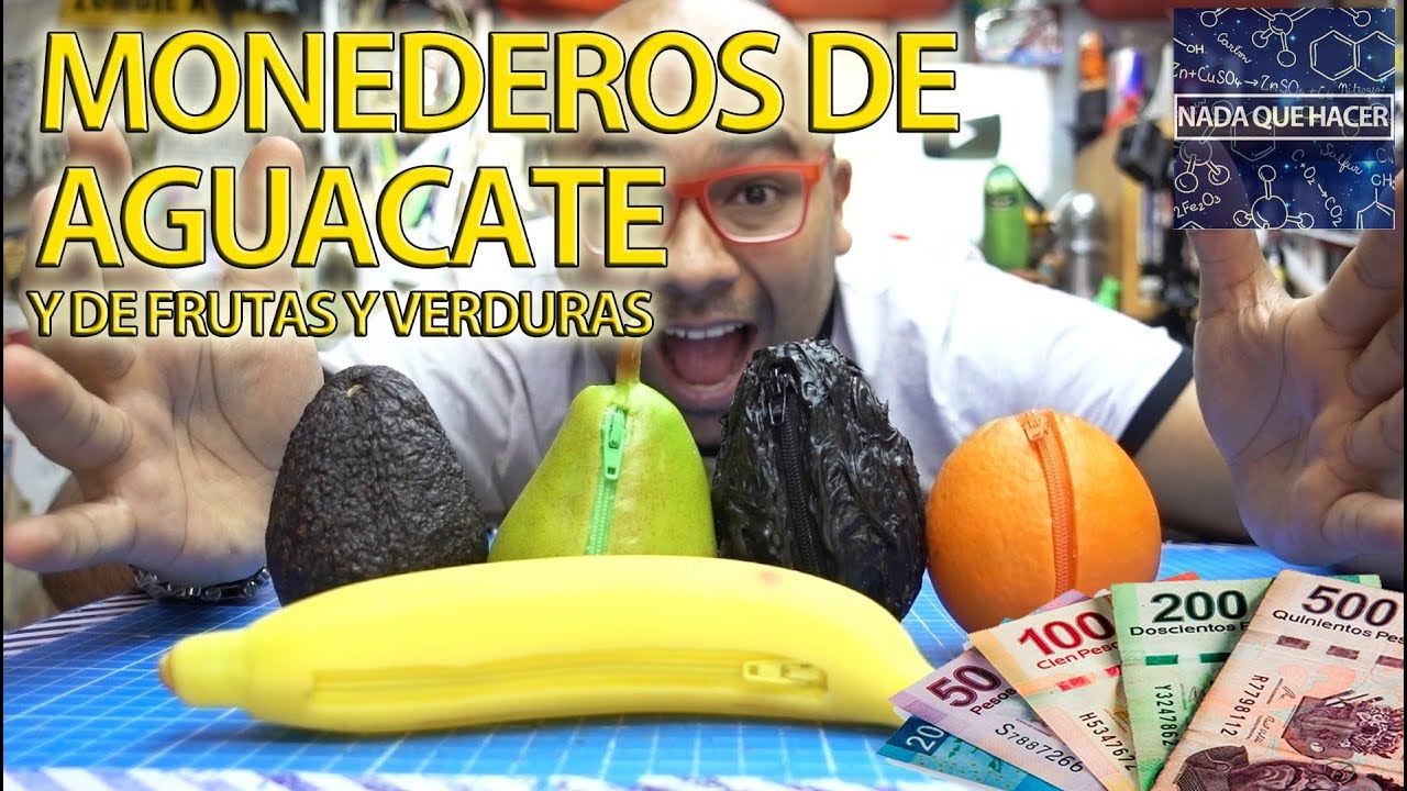 MONEDERO DE AGUACATE 3 FORMAS DE HACERLOS, MONEDEROS DE FRUTAS Y VERDURAS |NQUEH