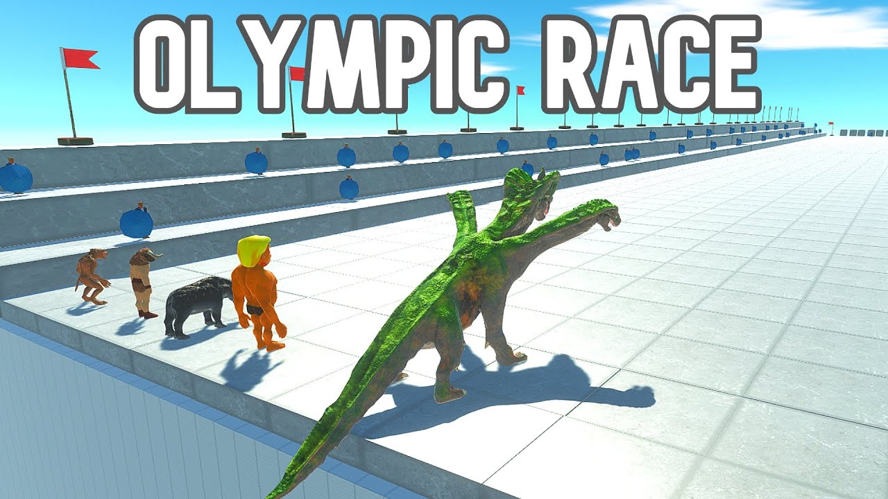 ANIMAL REVOLT RACE in ANIMAL REVOLT BATTLE SIMULATOR - ANIMAL REVOLT OLYMPIC GAMES - arbs race -