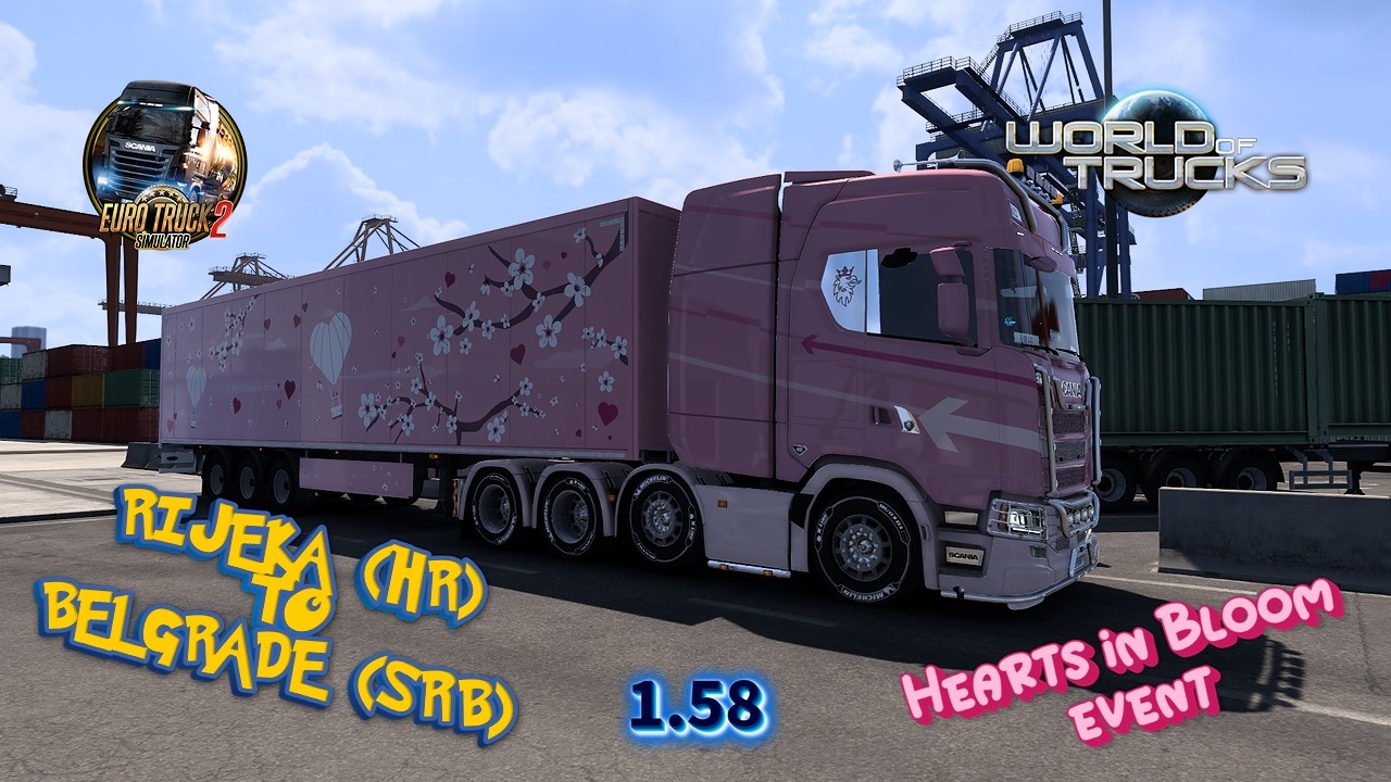 EURO TRUCK SIMULATOR 2 - HEARTS IN BLOOM - RIJEKA (HR) TO BELGRADE (SRB)